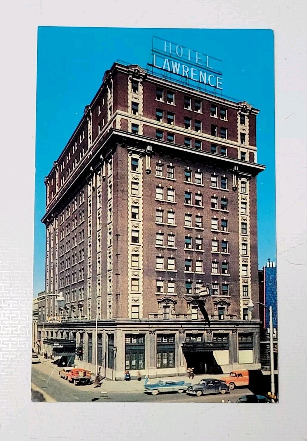 Lawrence Hotel Erie Pennsylvania Unused Vintage Postcard Chrome 