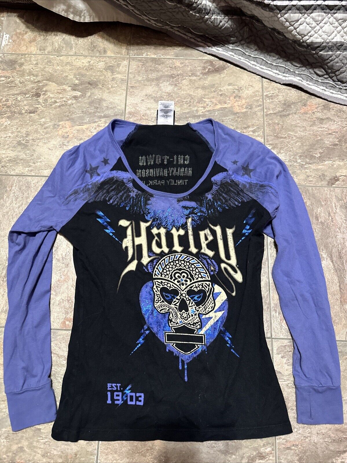 Vintage Woman Harley Davidson T Shirt Size Medium 