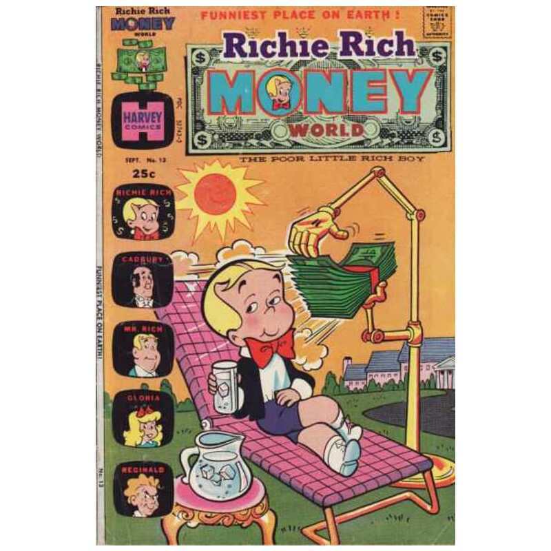 Richie Rich Money World #13 in Fine minus condition. Harvey comics [s.
