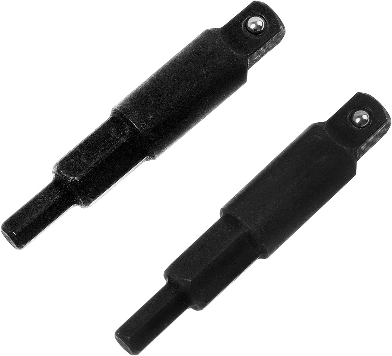 2Pcs Hex Key Adapter for HVAC Service Ratcheting Wrench, 1/4-Inch Square to 3/1