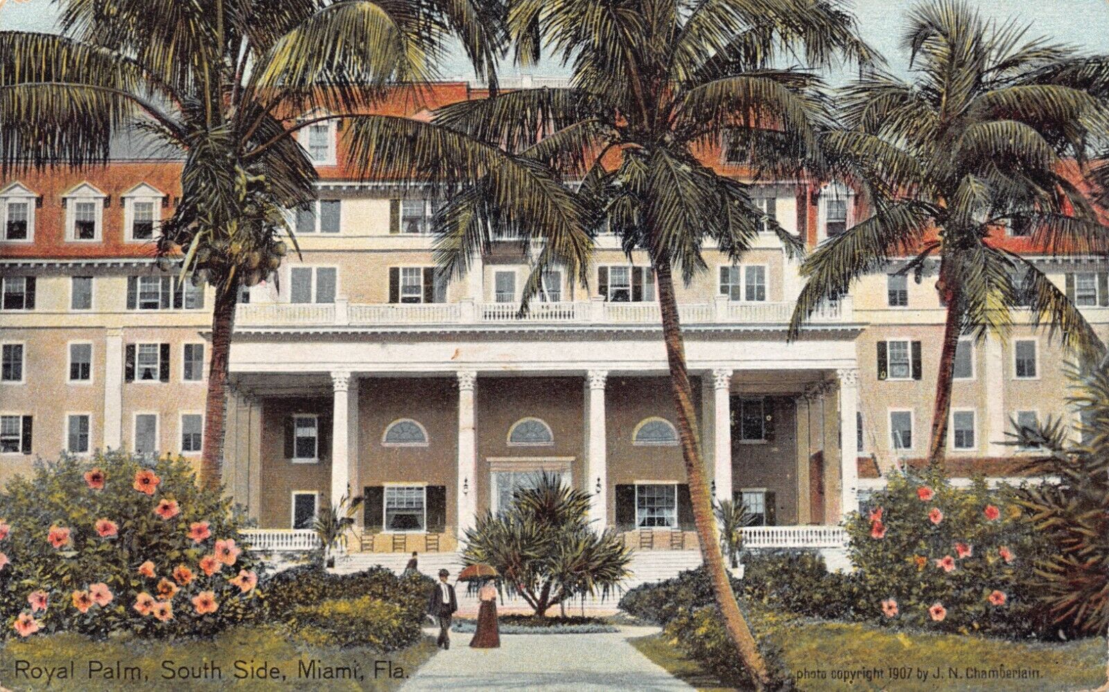 FL~FLORIDA~MIAMI~ROYAL PALM HOTEL~SOUTH SIDE~MAILED 1911