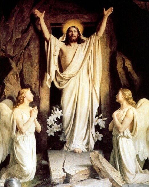 Lord Jesus Christ Resurrection Art Print 8x10 Easter Christian Photo 74
