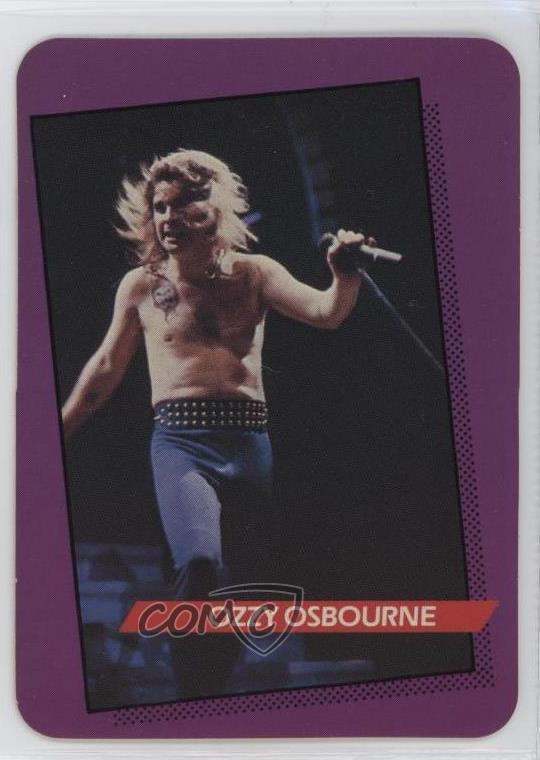 1985 AGI Rock Star Concert Cards Ozzy Osbourne #2 0g81