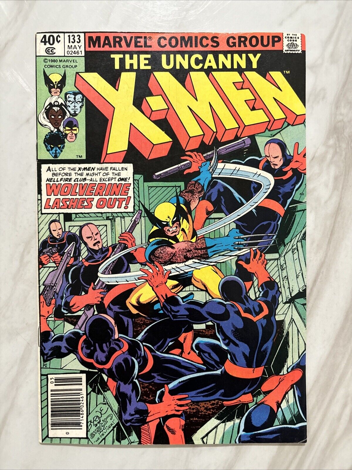 Uncanny X-Men #133 (1980) Newsstand 1st Solo Wolverine Story Marvel Comics 🔑