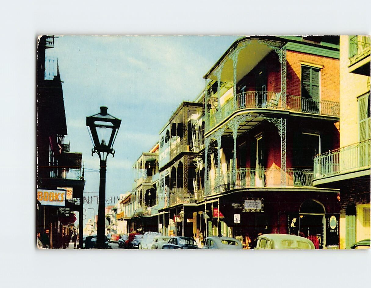 Postcard Saint Peter Street New Orleans Louisiana USA