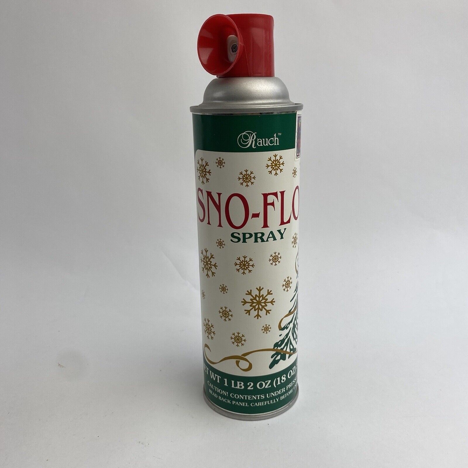 Vintage Artificial Snow Spray Can Snow-Flok Advertisement Display Prop Flocking