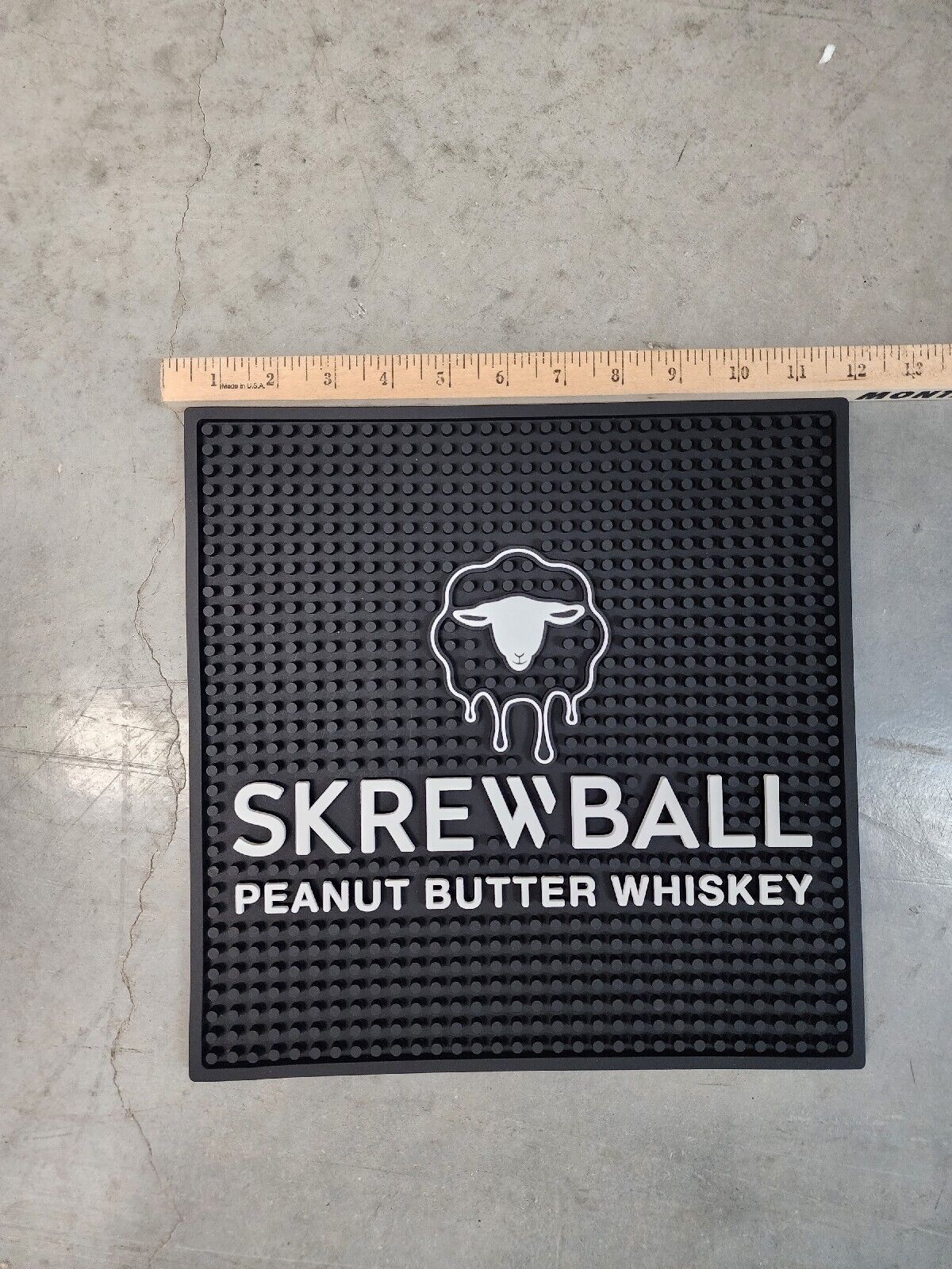 Screwball Peanut Butter Whiskey Bar Rubber Spill Mat  New