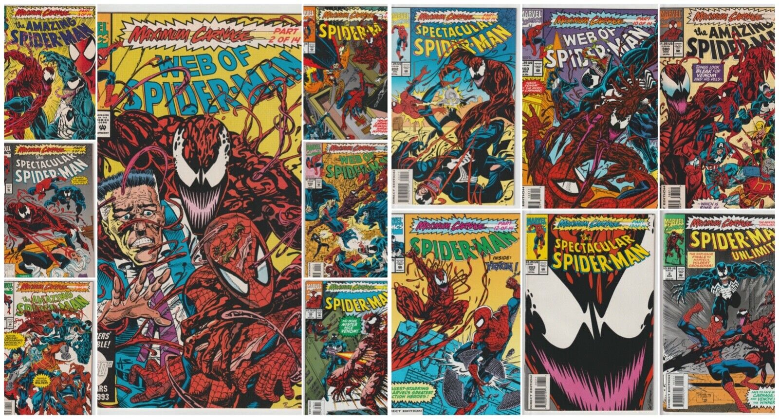 Maximum Carnage Part 2 - 14 (Web of, Amazing, Spectacular Spider-Man (Lot of 13)