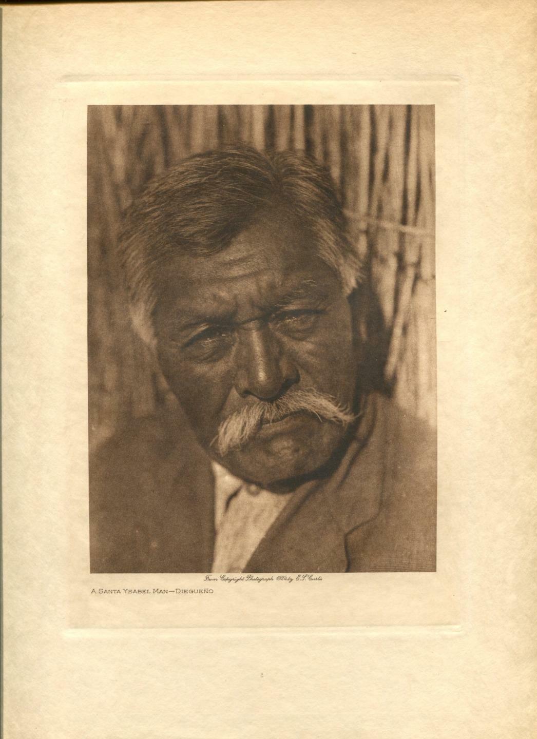 1924 Original Photogravure | Santa Ysabel Man | Edward Curtis | 5 1/2 x 7 1/2
