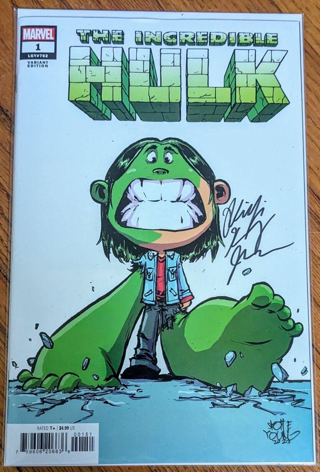 Incredible Hulk #1 (Skottie Young Variant) (Signed by Phillip Kennedy Johnson)