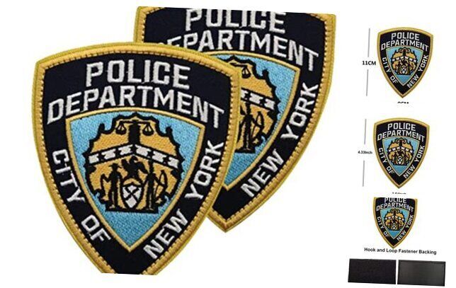 United States US City of New York Police Department Embroidered color-c