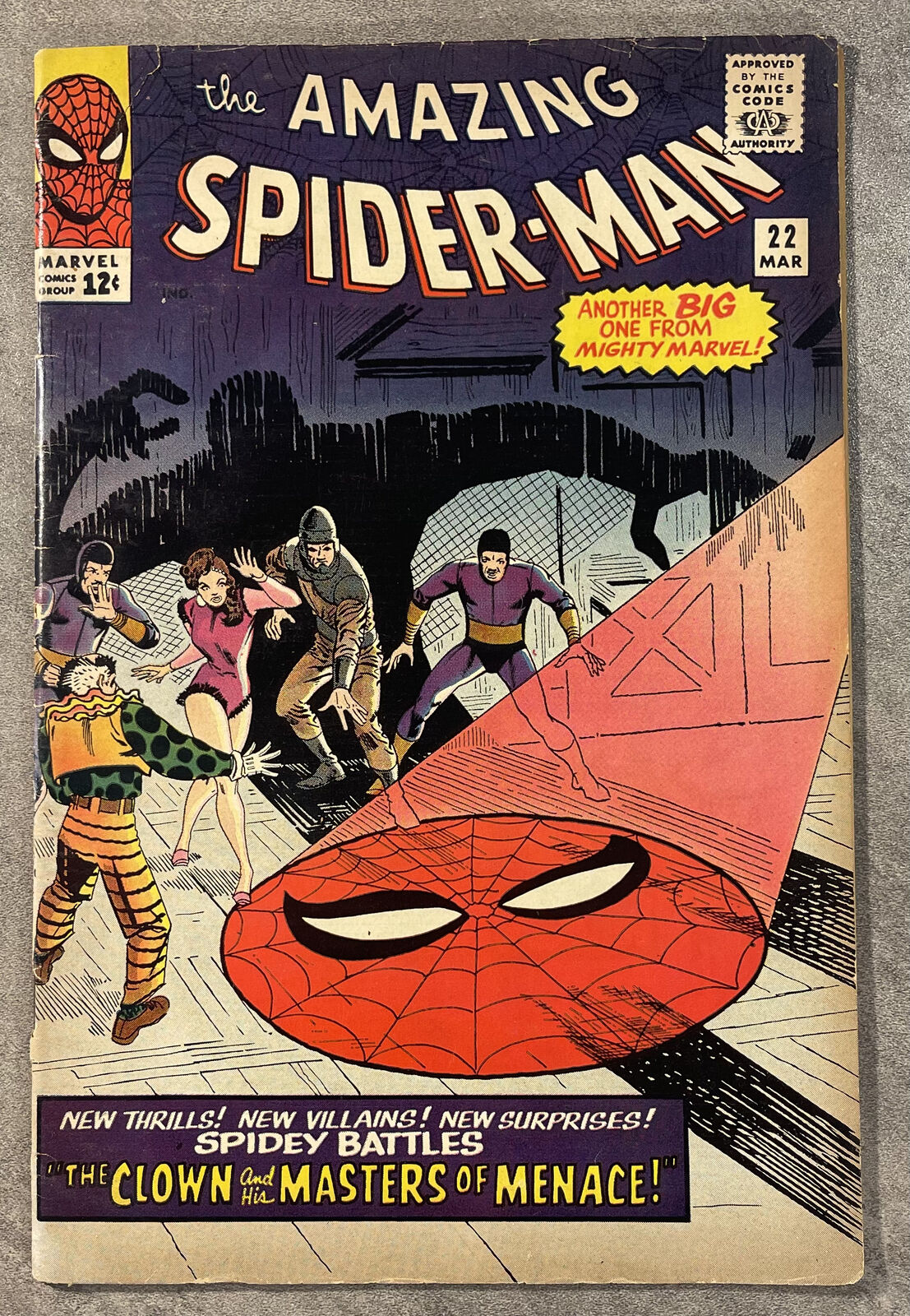 THE AMAZING SPIDER-MAN #22 MARCH 1965-FIRST PRINCESS PYTHON SILVER AGE G/VG
