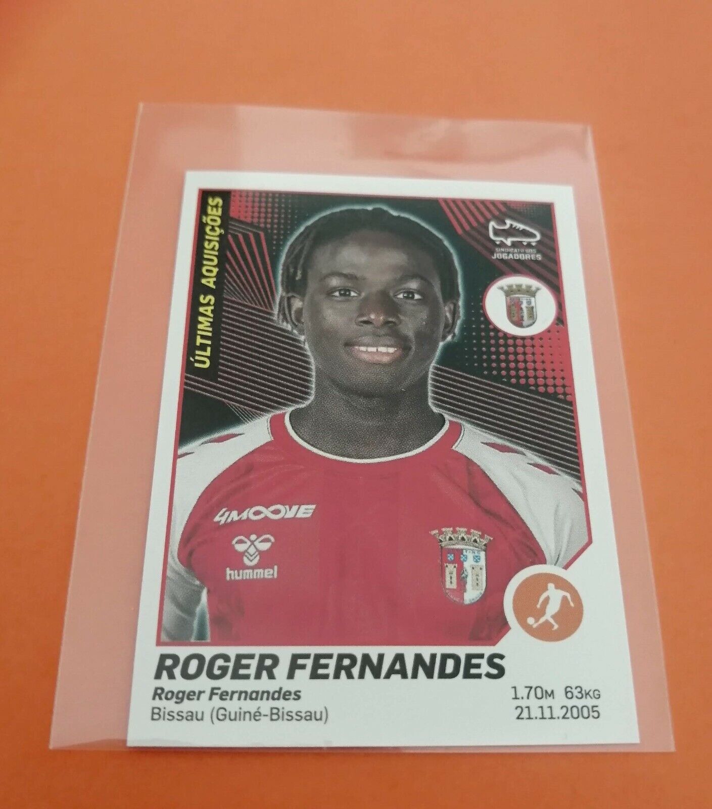 Roger Fernandes - Rookie Braga - Rising Star - age 15 - Futebol 2021-2022 - Panini