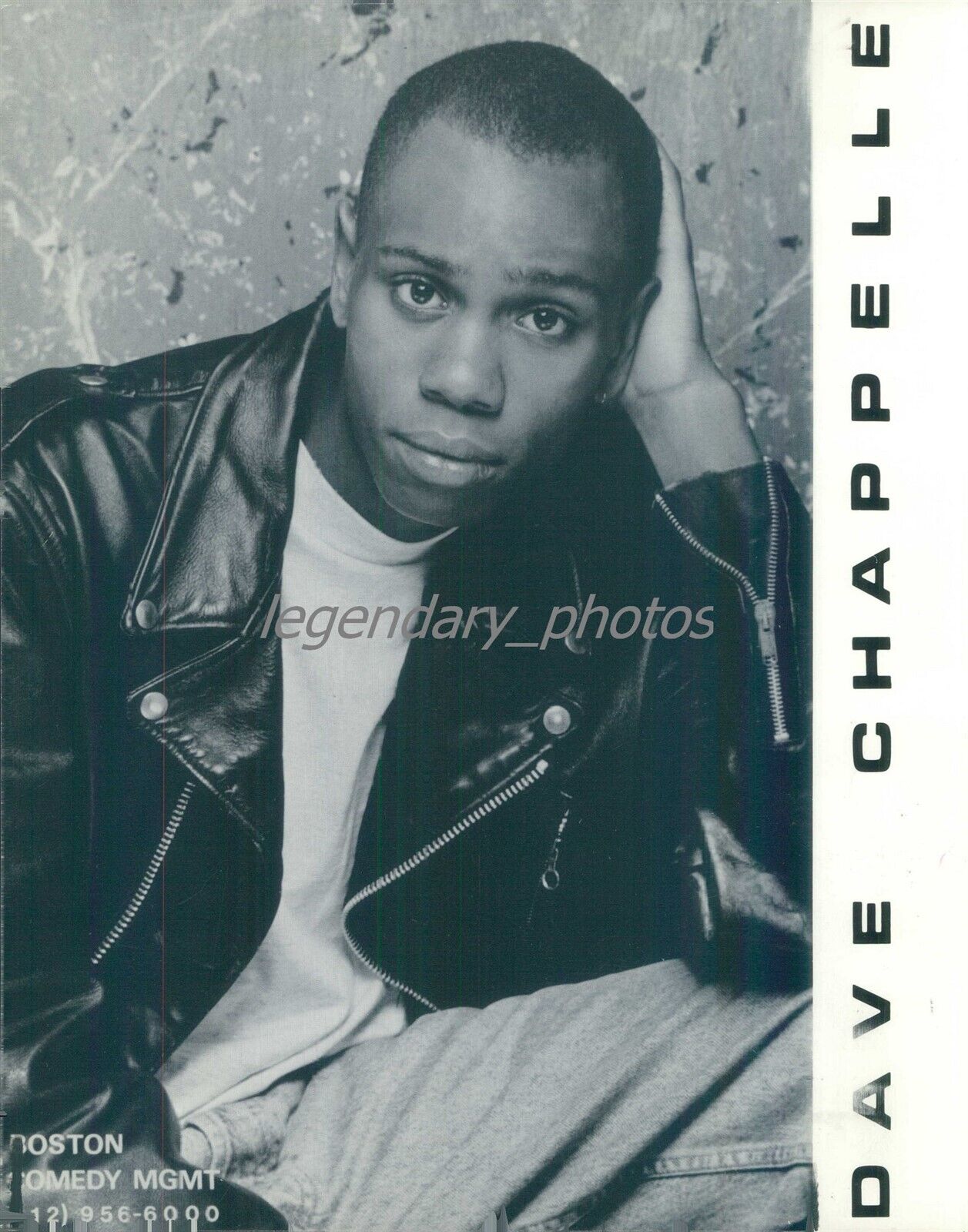 1992 Portrait of Actor and Comedian Dave Chappelle Original News Service Photo