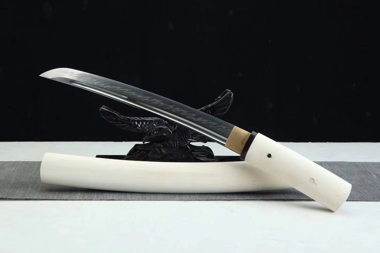 20'' Tanto Sharp Shirasaya Japanese Katana Samurai Functional Short Sword
