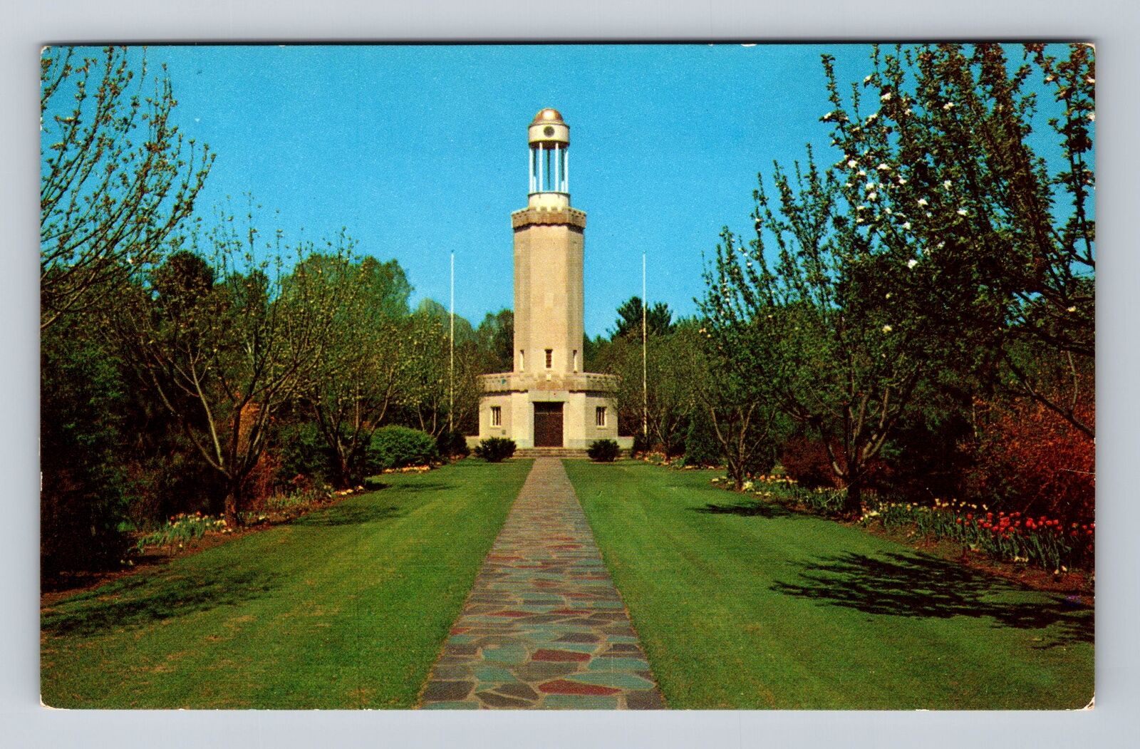 Westfield MA- Massachusetts, Carillon Tower, Stanley Park, Vintage Postcard