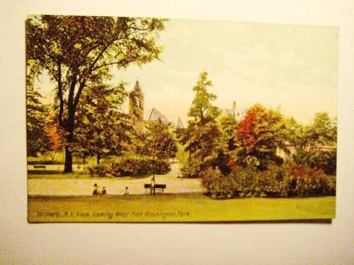 Vintage Postcard, Yonkers NY, Washington Park