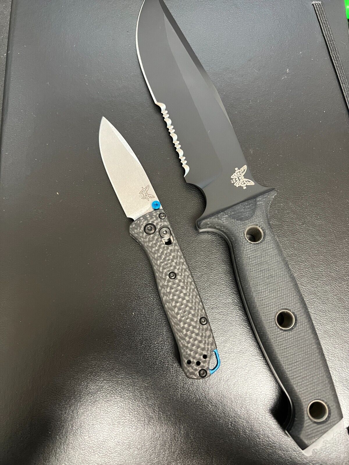 BENCHMADE KNIFE 119SBK ARVENSIS + 533-3 Bugout First production