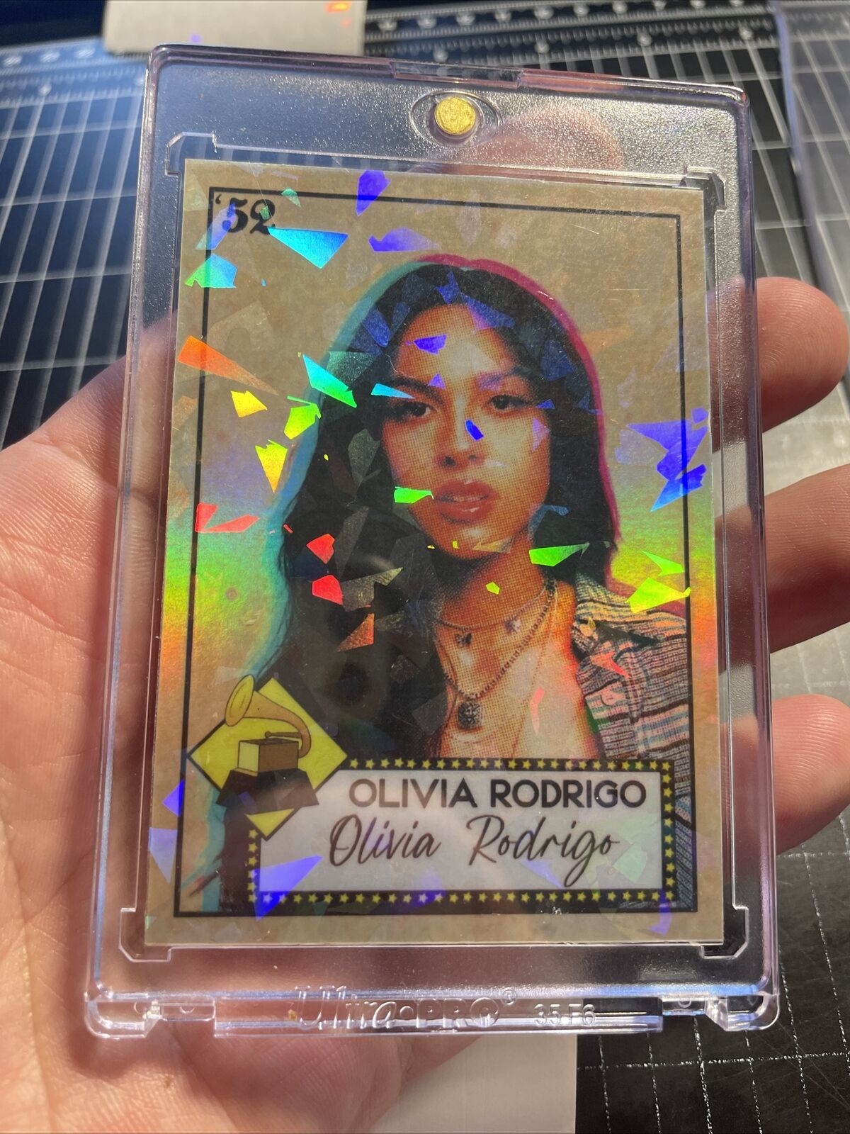 1/1 Holo Cracked Ice Olivia Rodrigo Trading Card By MPRINTS
