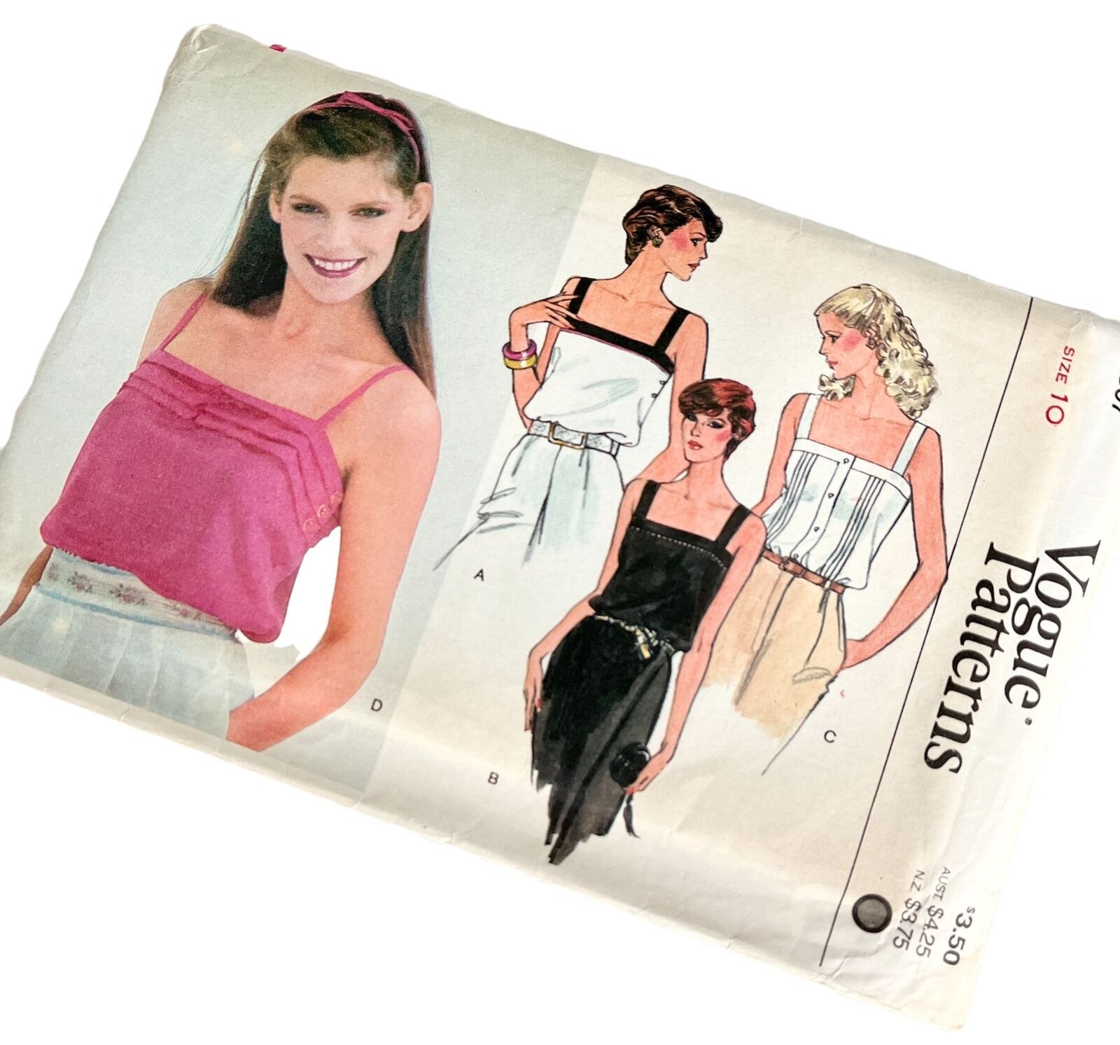 Vintage Vogue Sewing Pattern 7607 Bust 32.5 Camisole 1980s Uncut FF