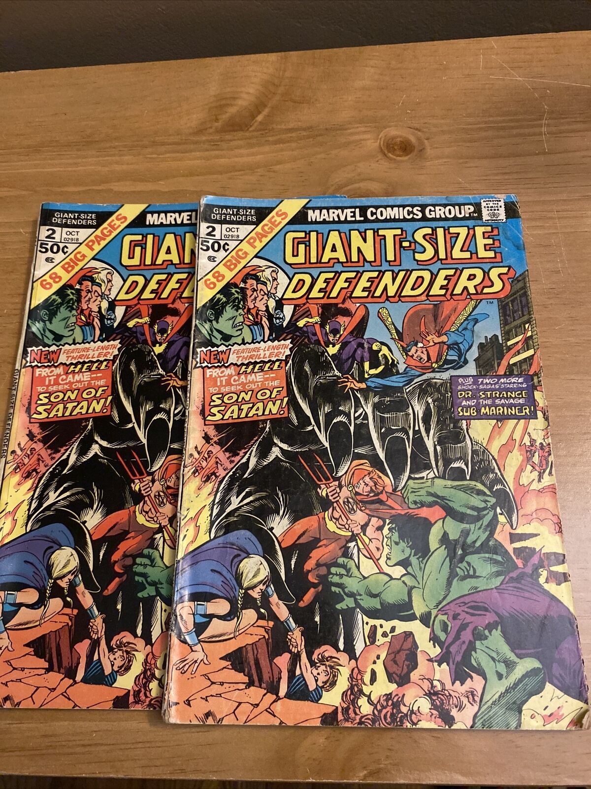 Two Giant-Size Defenders #2 Marvel Comics 1974.