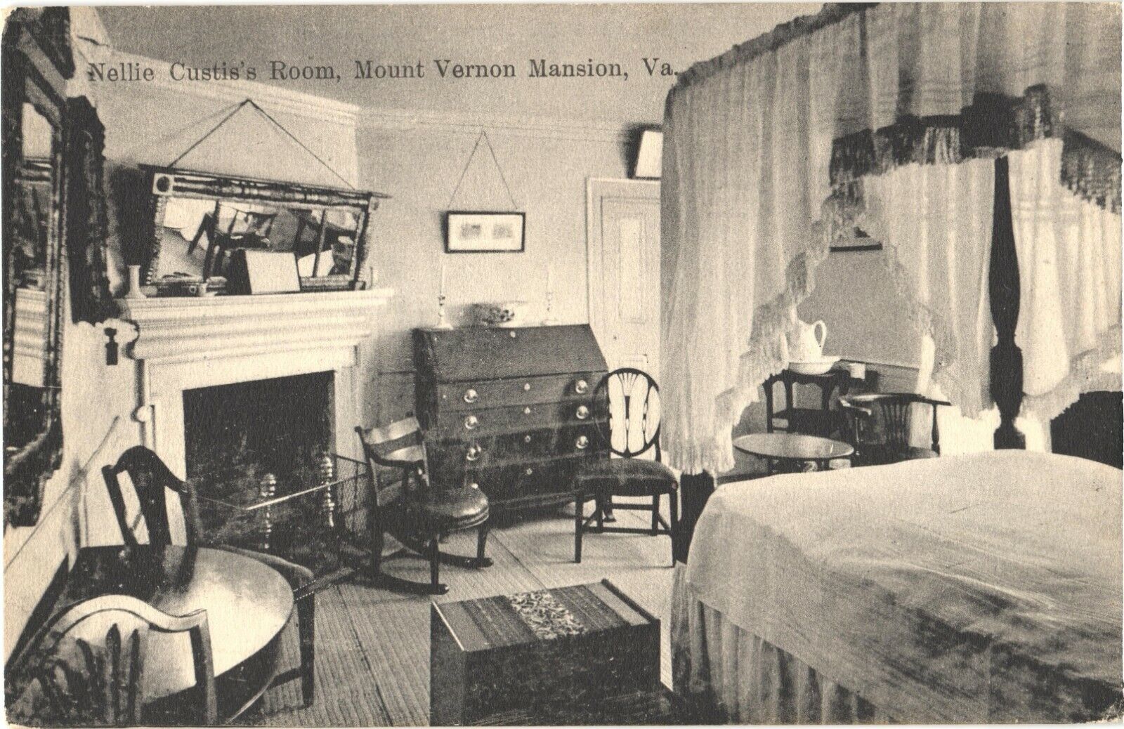 View Inside Nellie Custis\'s Room, Mount Vernon Mansion, Virginia Postcard