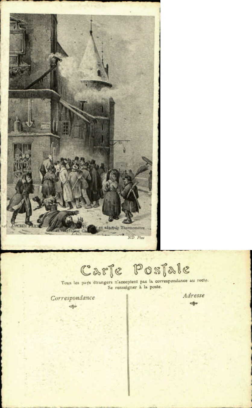 Ancien Paris vers 1830 ~ vintage postcard