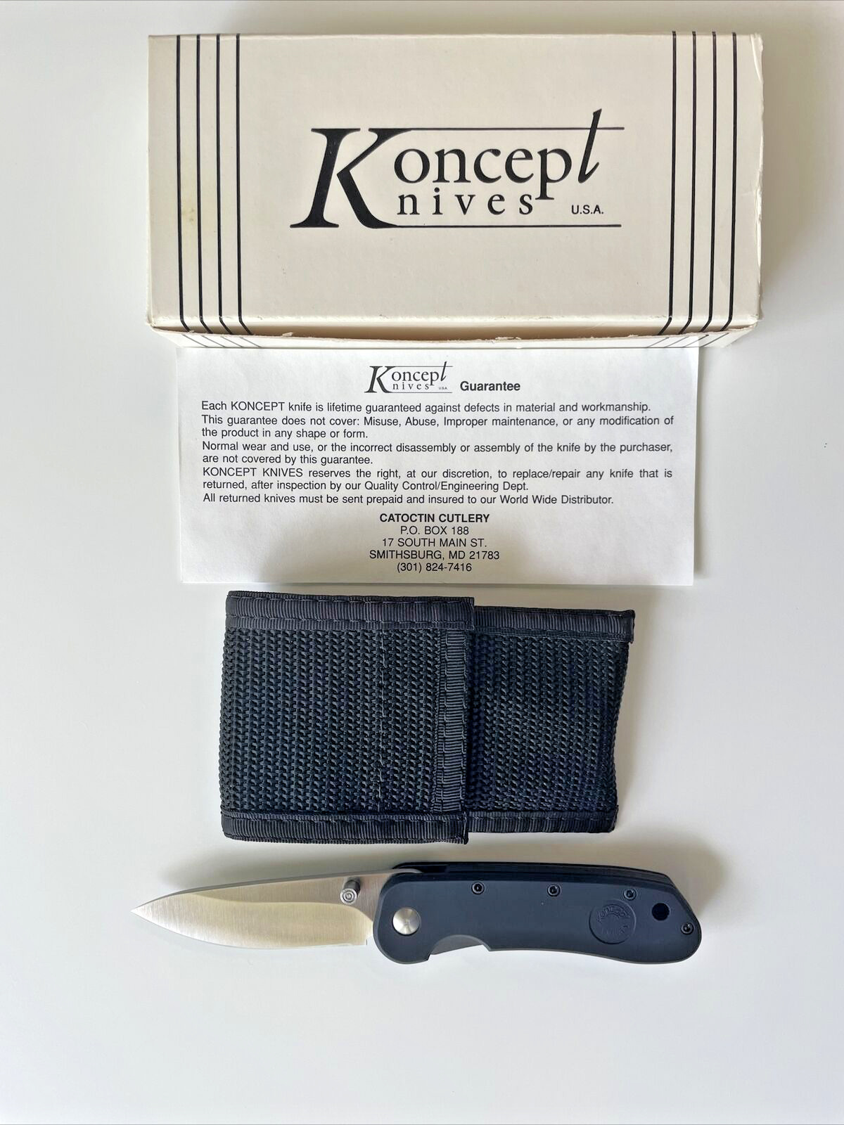 Koncept Knives K3306 Snipe Folding Knife ATS-34 USA 1990