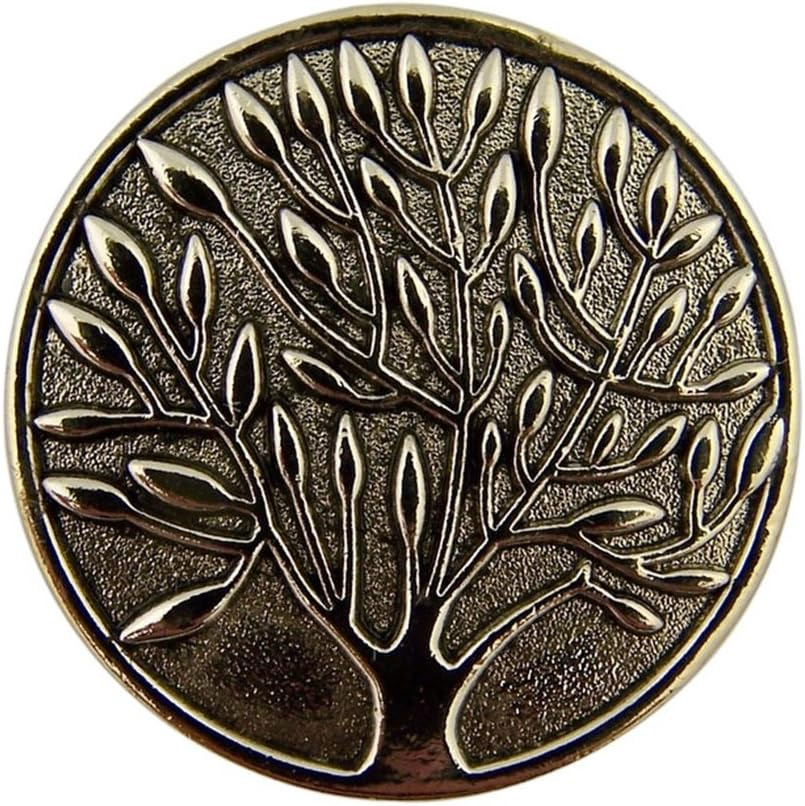 Silver Tone Tree of Life Inspirational Serenity Prayer Token, 1 1/4 Inch
