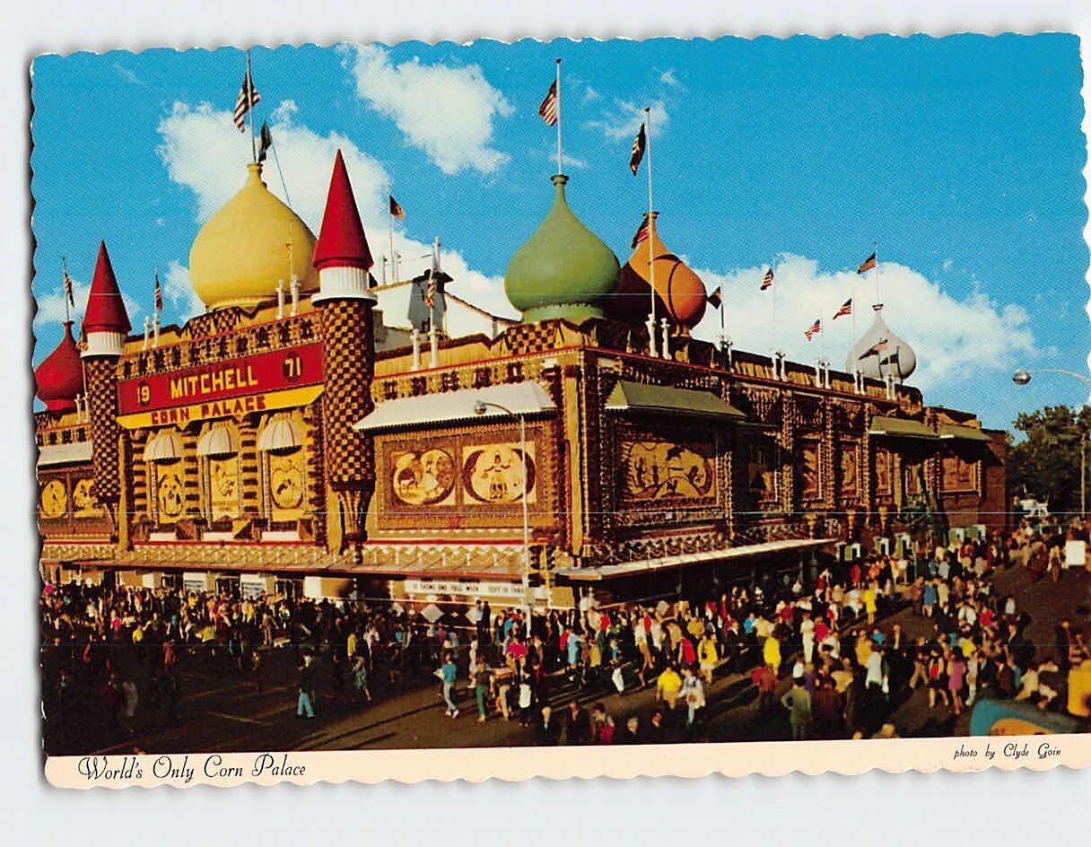 Postcard Worlds Only Corn Palace Mitchell South Dakota USA