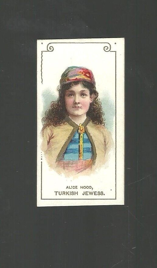 1889 N71 DUKE\'S ACTORS & ACTRESSES  ALICE HOOD   NM+  TURKISH JEWESS  VINTAGE