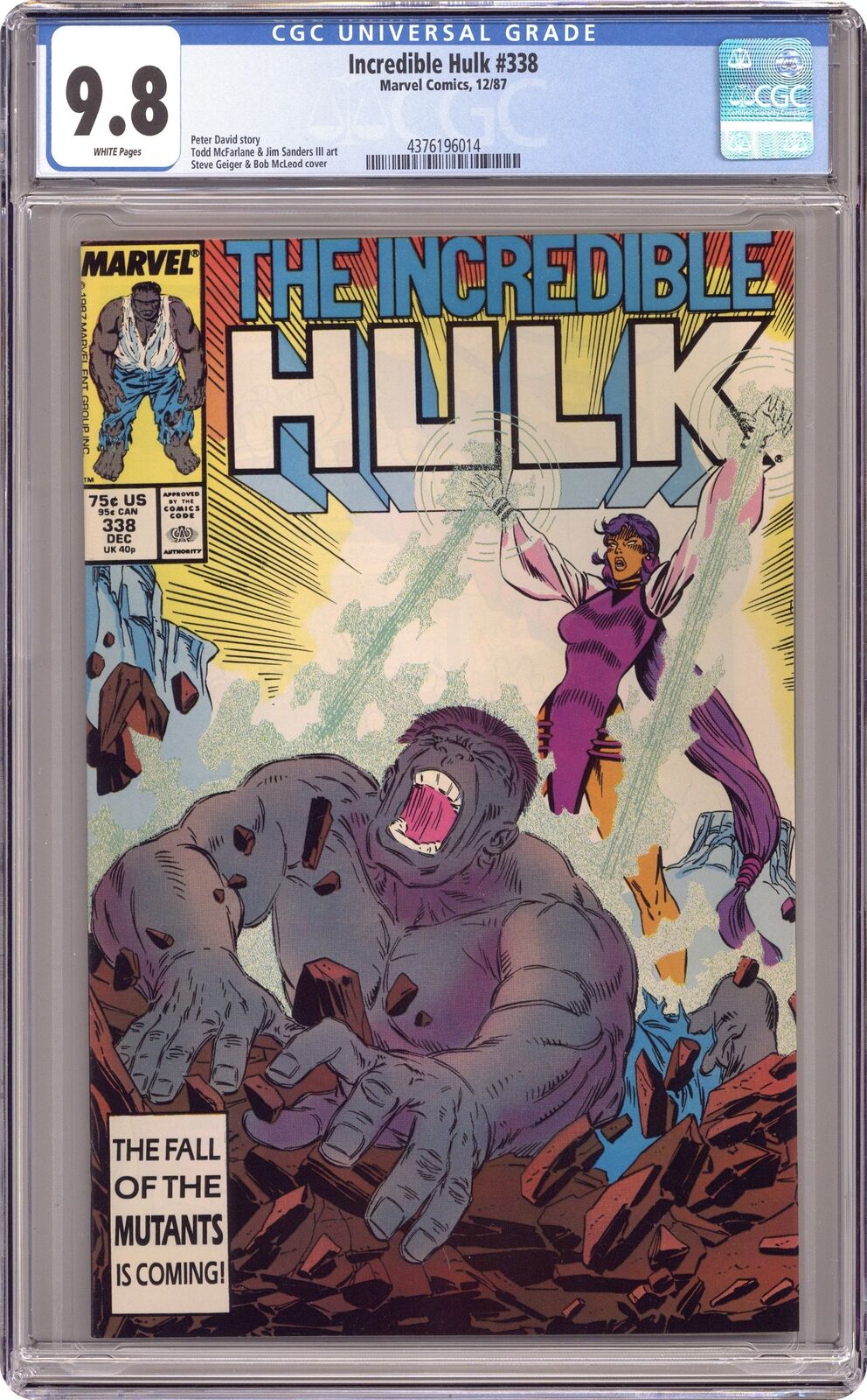 Incredible Hulk #338 CGC 9.8 1987 4376196014