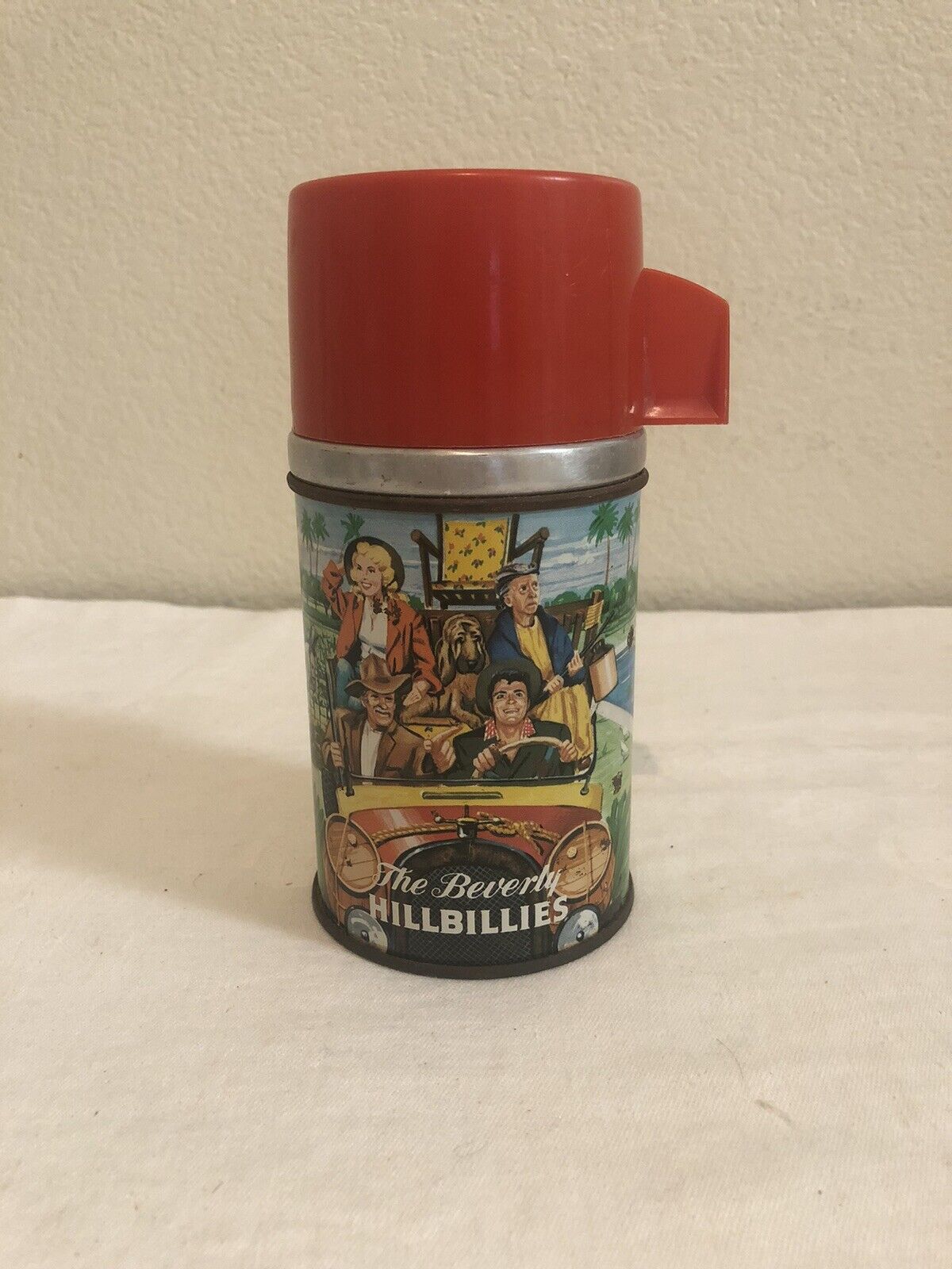 Beverly Hillbillies VINTAGE 1960\'s Aladdin Metal And Glass Thermos 