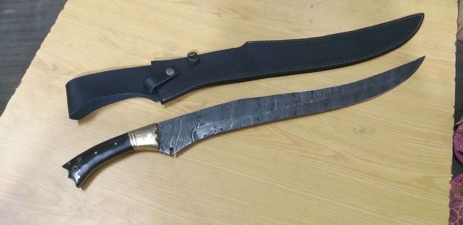 Custom Handmade Knife King\'s Damascus Steel Sharp Muslin Sword