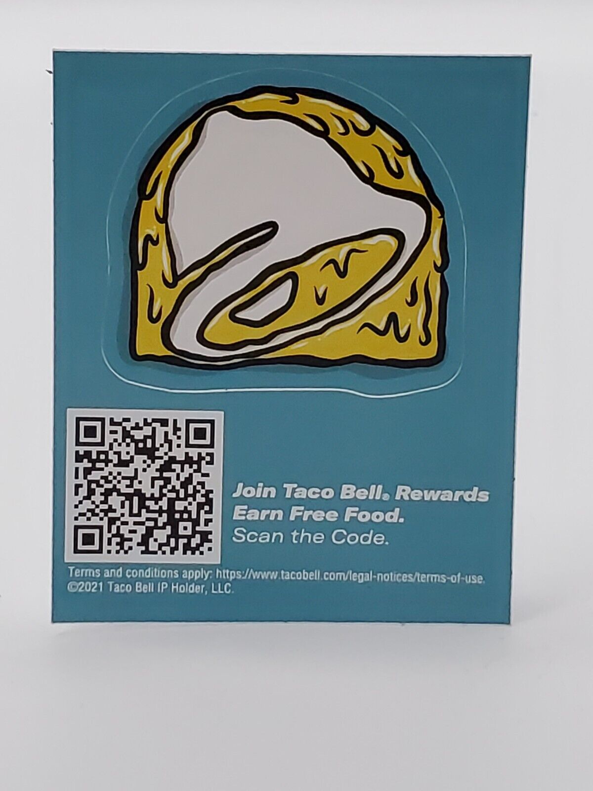 2021 Taco Bell Rewards Promo Sticker 3.5”x3\