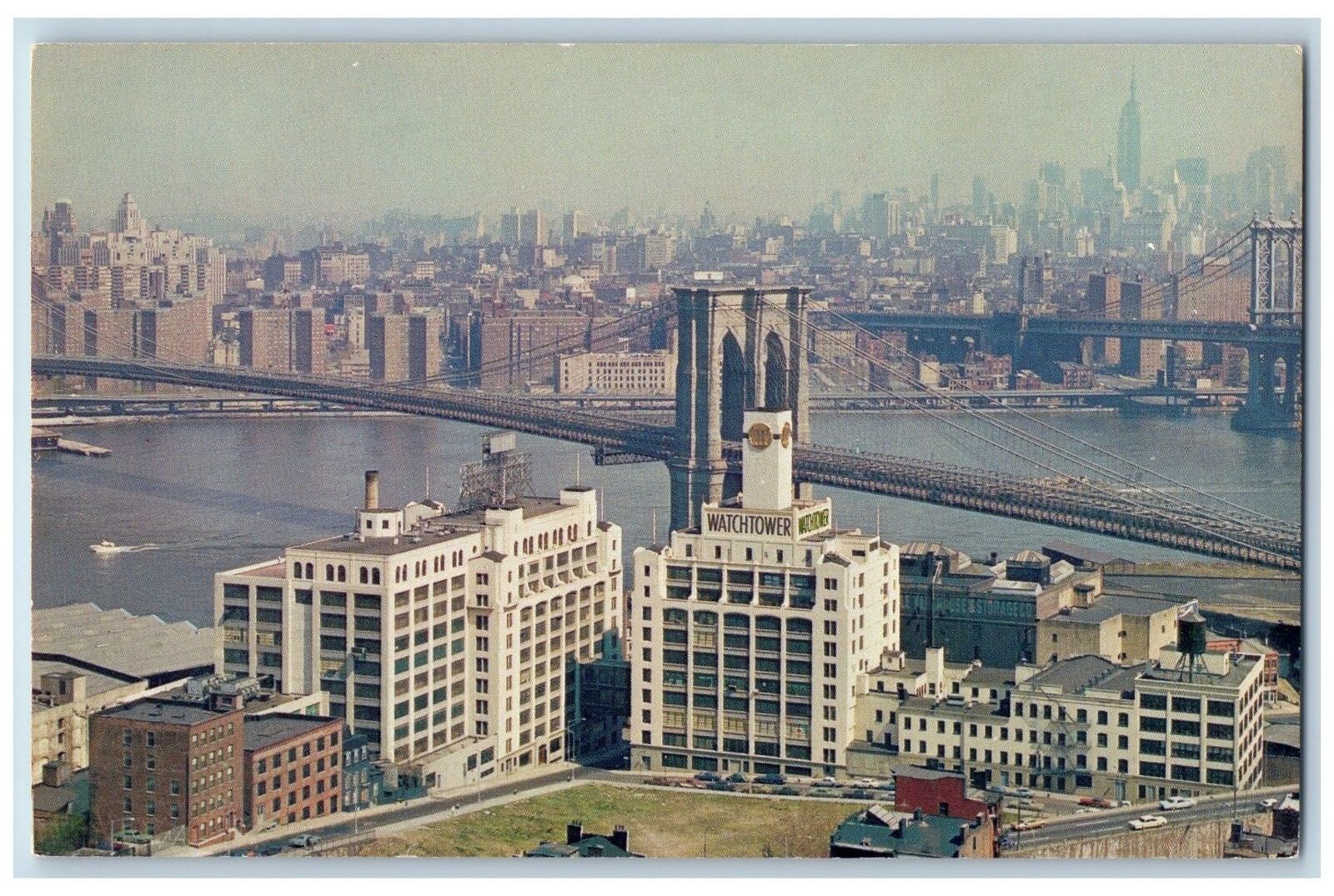 Brooklyn New York NY Postcard Complex Of Eight Building Watchtower Society c1960
