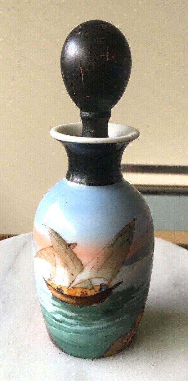 REDUCED - Antique Snuff Bottle Oriental Asia Chinese Japanese Glass Nautical