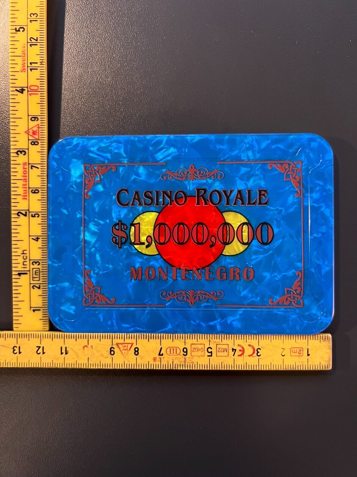 $1,000,000 james Bond Casino royale poker plaque BEST REPLICA MADE SO FAR