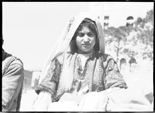 Palestine Woman from Siloam Village near Jerusalem Palestine Portr - Old Photo