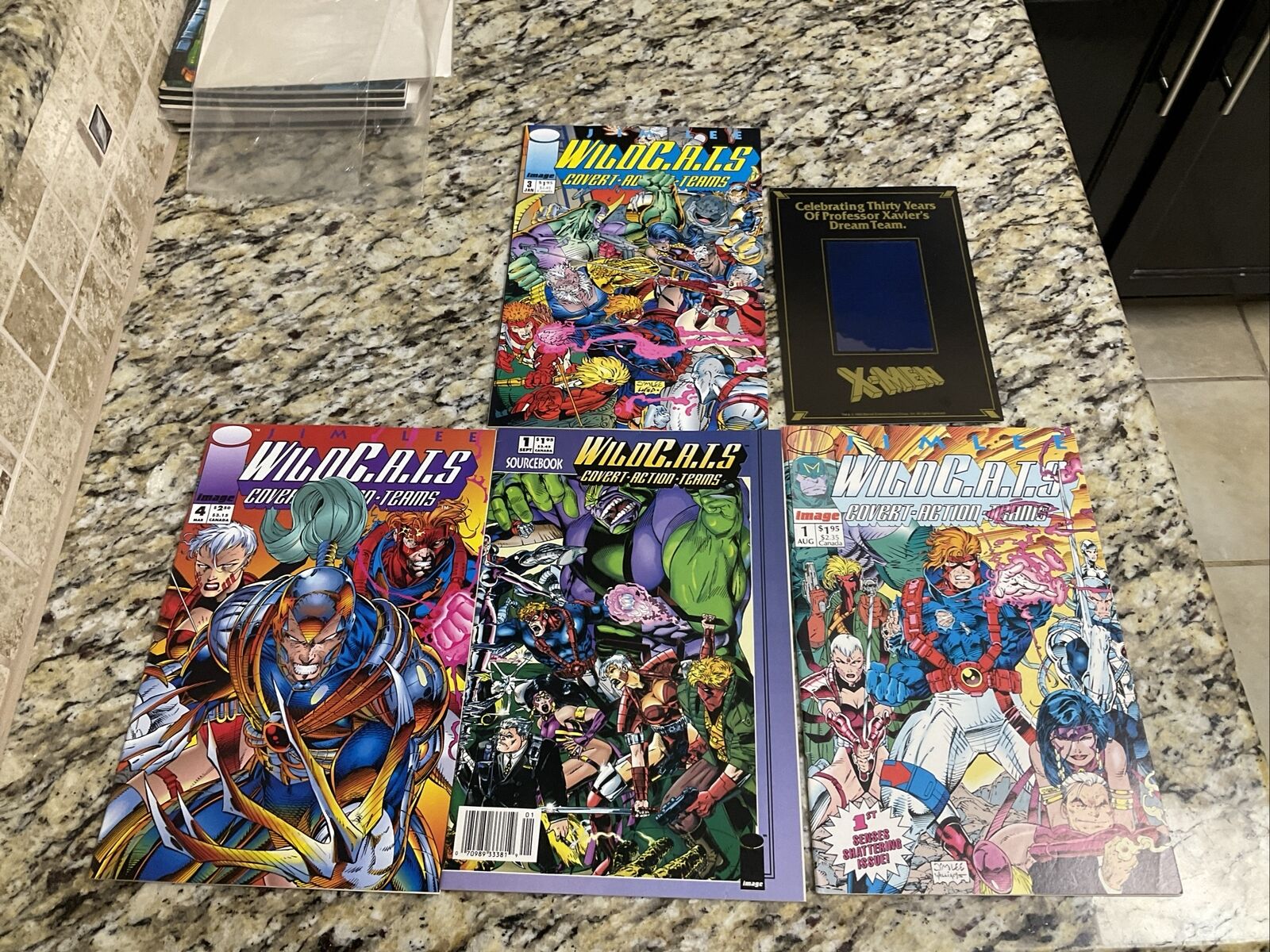 wildcats comic lot of 4 #1#1#3#4, 1992-1993 VF with celebration card