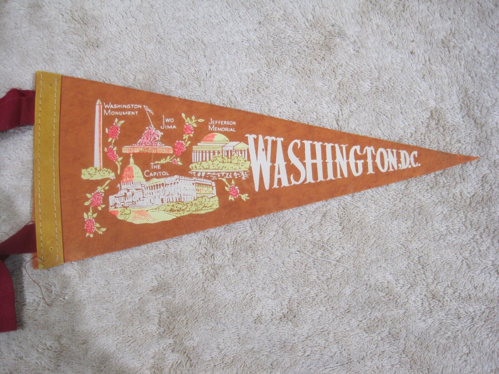 Washington DC Vintage Souvenir Pennant
