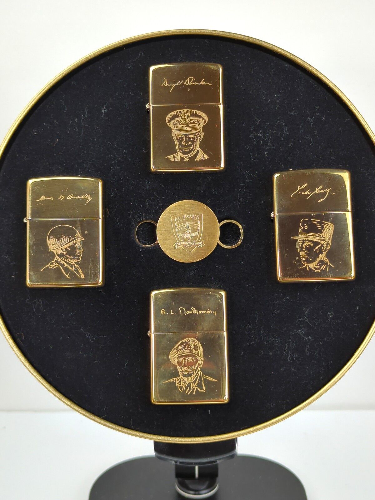 Zippo 4pc Set D-Day Normandy 50 Years 1944-1994 Allied Heroes Collectors Edition