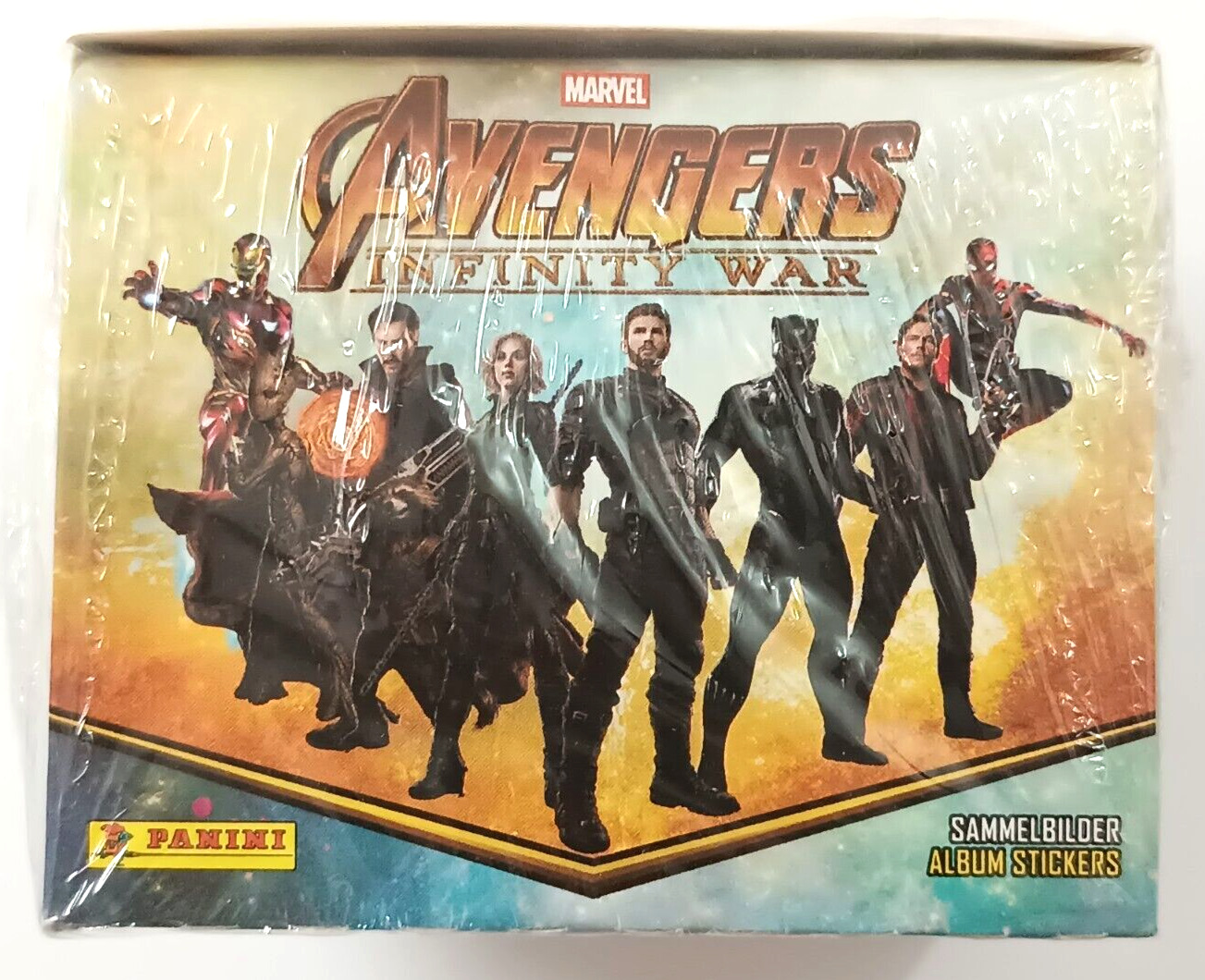 2018 AVENGERS Infinity War MARVEL - BOX (50 SEALED PACK) Sticker Captain America