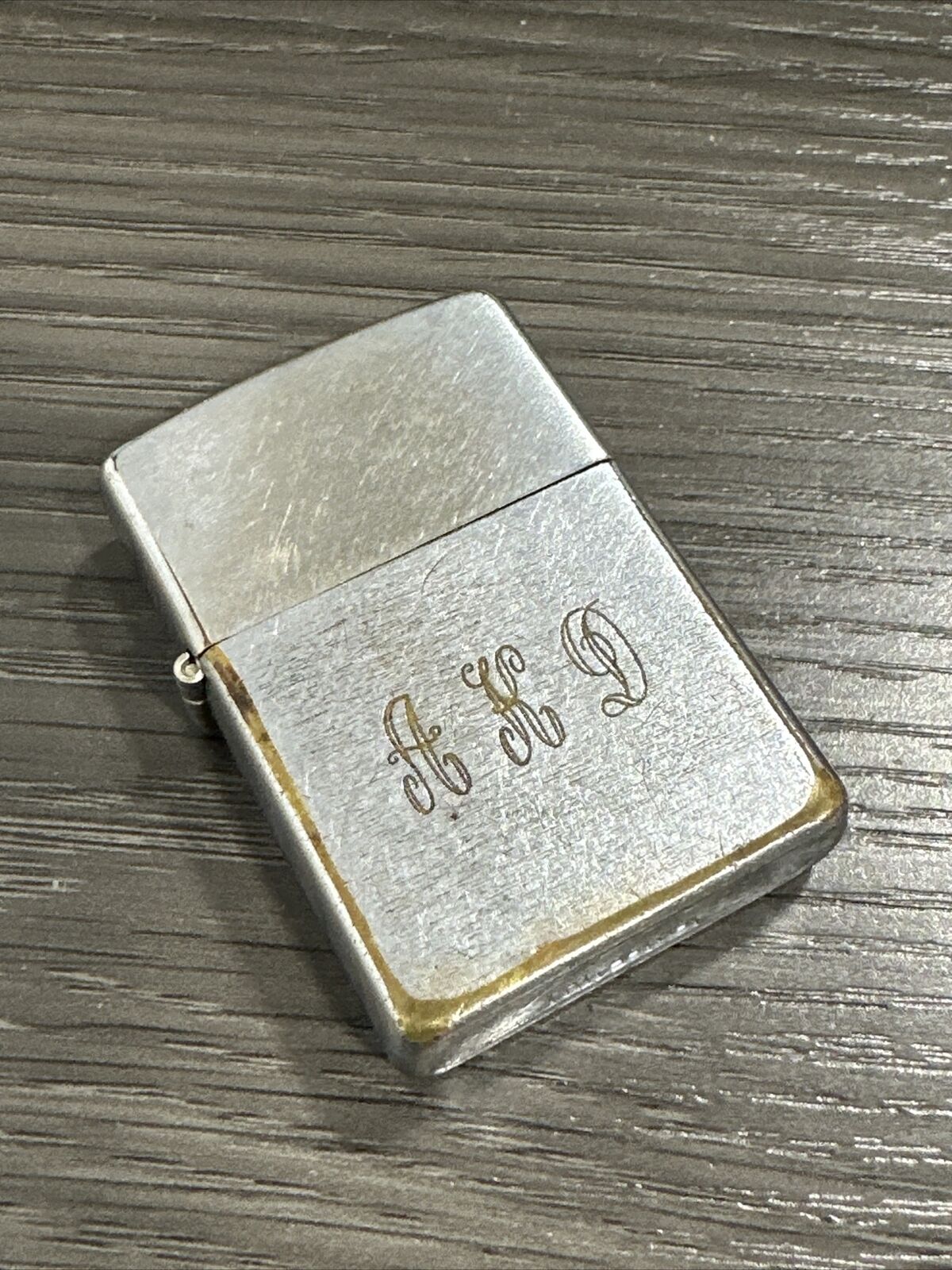 Early 1960s Classic Vintage Zippo Lighter - Brushed Chrome Finish