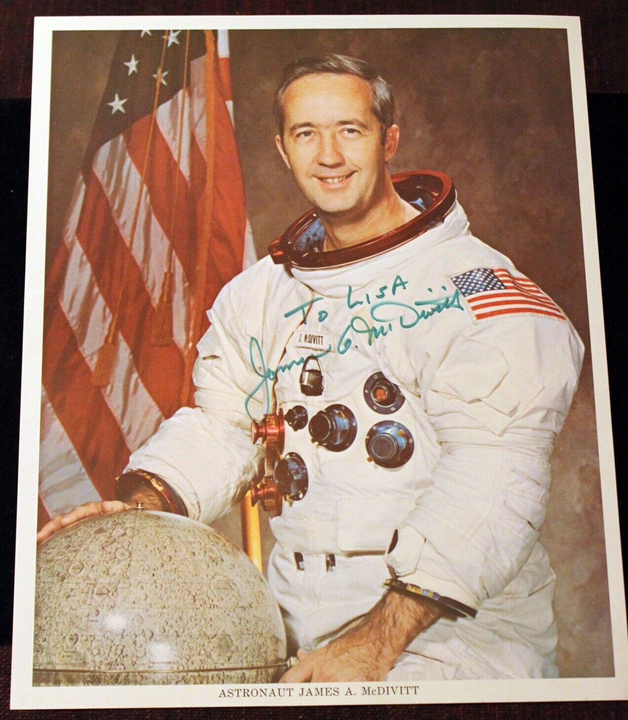 NASA Astronaut James A. McDivitt SIGNED PHOTO 1970's Autograph Gemini Apollo