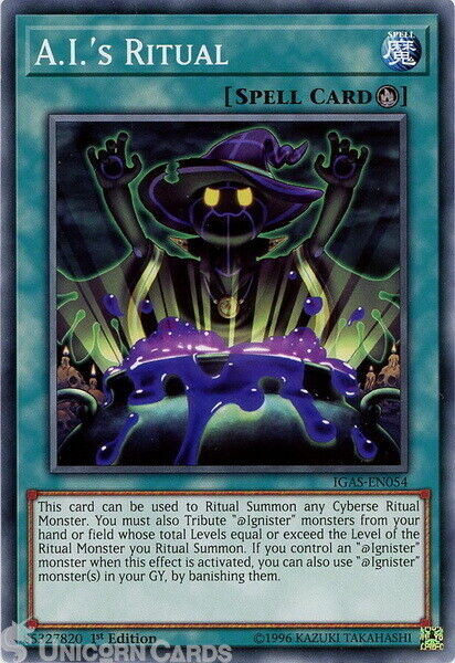 IGAS-EN054 A.I.\'s Ritual Common 1st Edition Mint YuGiOh Card