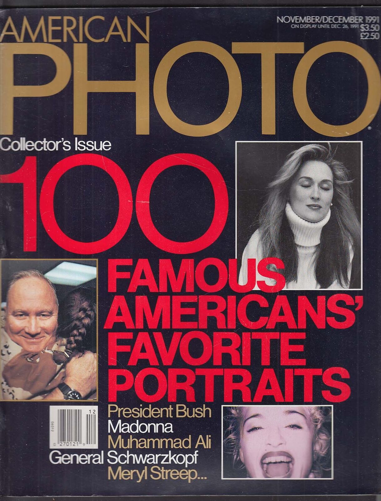 AMERICAN PHOTO Meryl Streep Madonna Bush Schwarzkopf Muhammad Ali + 11-12 1991