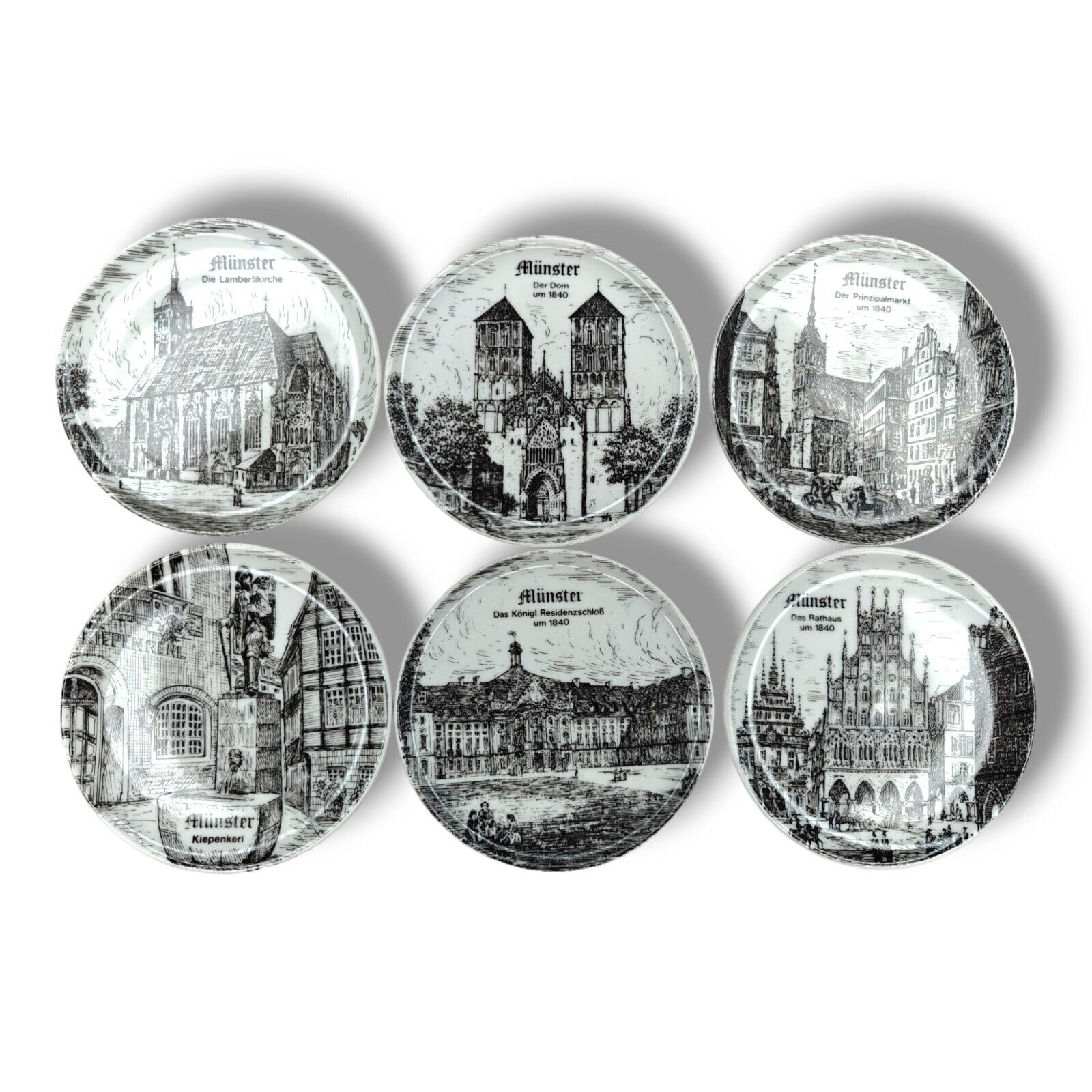 Vintage Altenkunstadt Germany Porcelain Plates Trinket Dishes Coasters MCM Retro