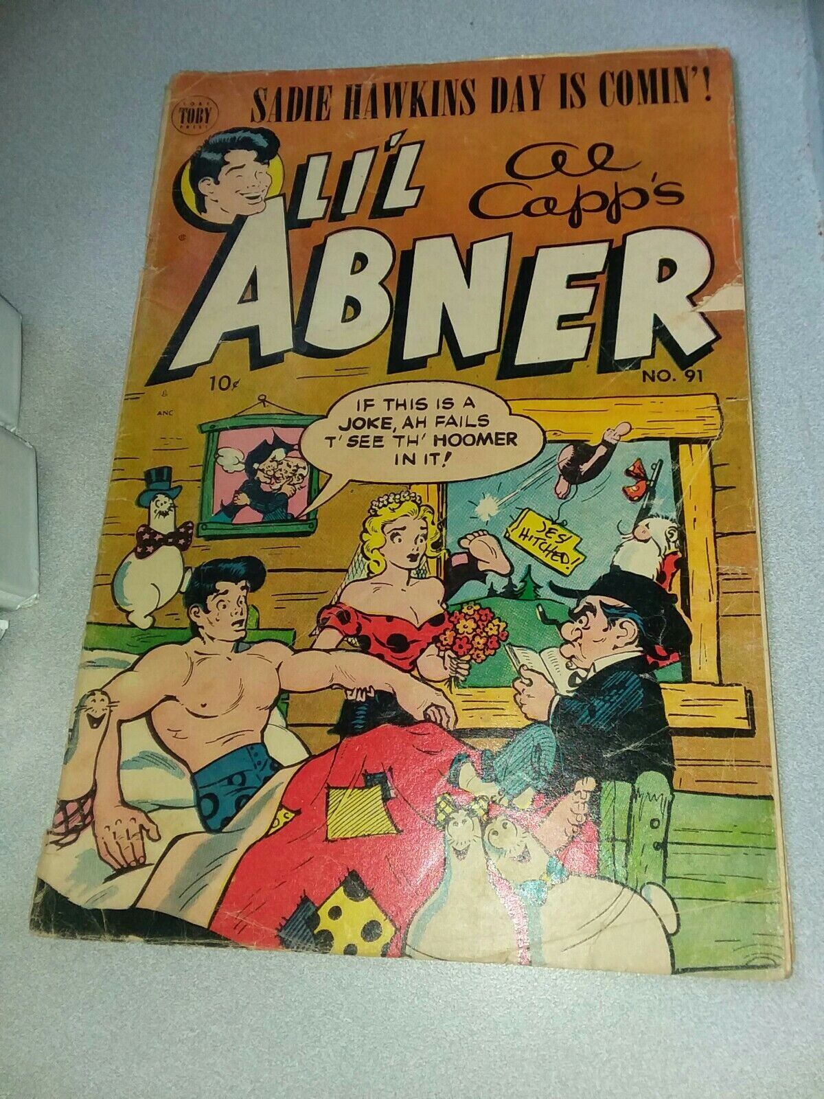 Li\'l Abner #91 toby 1952 Golden Age strip Al Capp art Schmoo Sadie Hawkins Day