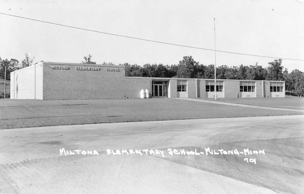 Miltona Minnesota Elementary School Real Photo Antique Postcard K70455